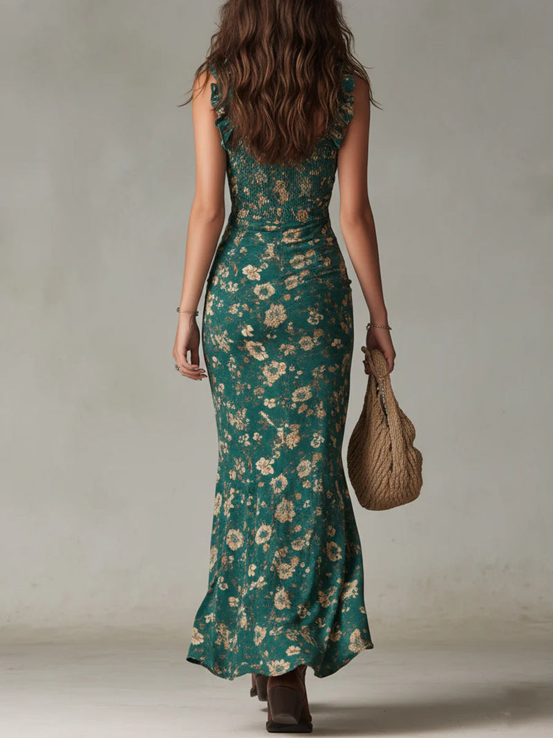 Zaria | Vestido largo con estampado bohemio