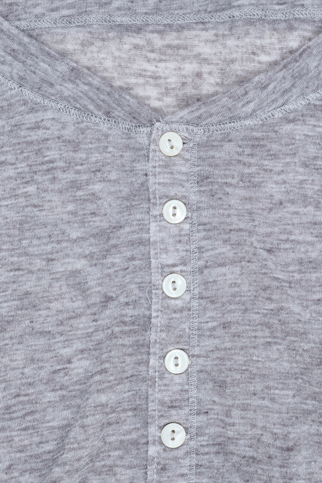 Grey Marl Haze Henley Top