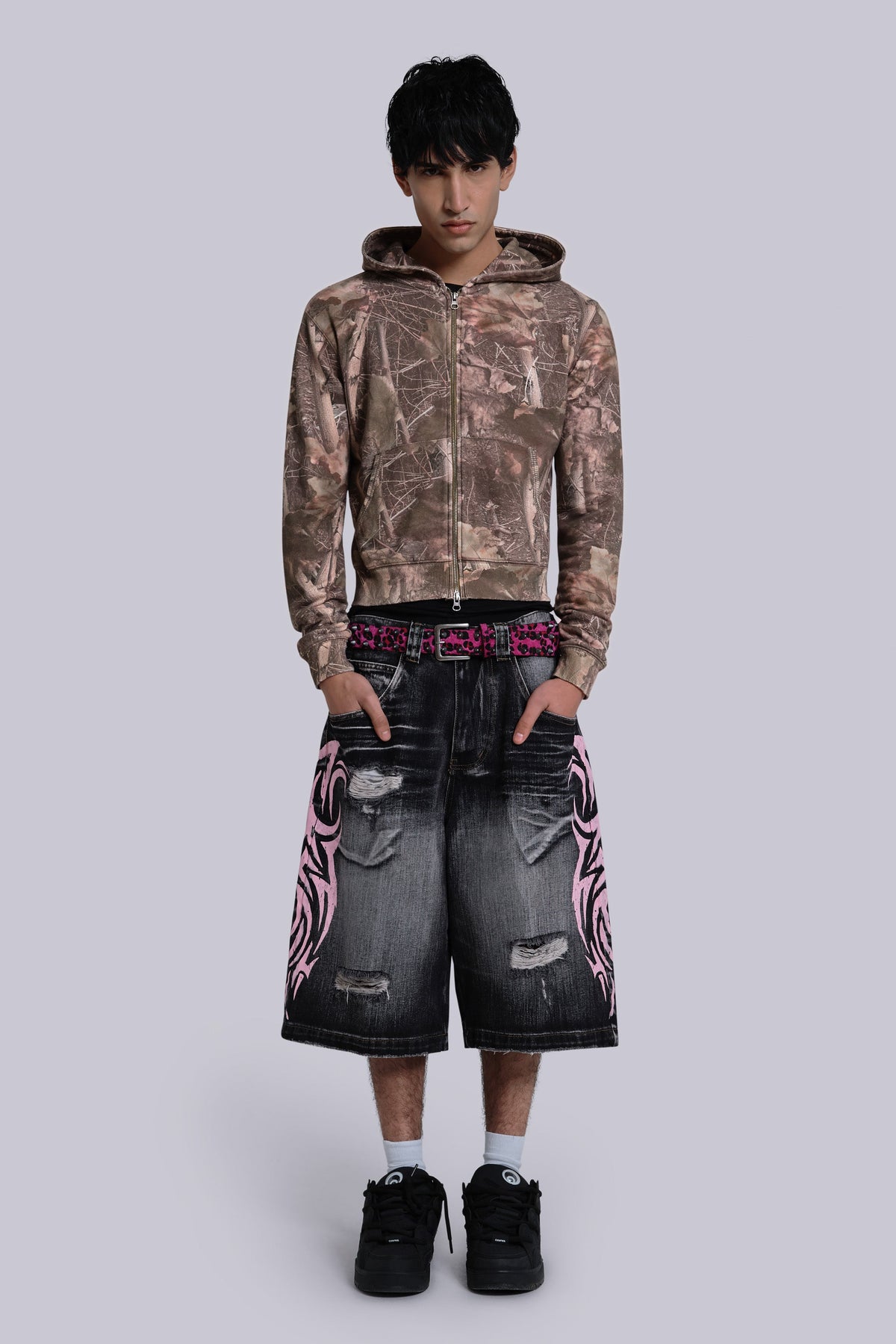 Bermudas vaqueras Blade Colossus rosa