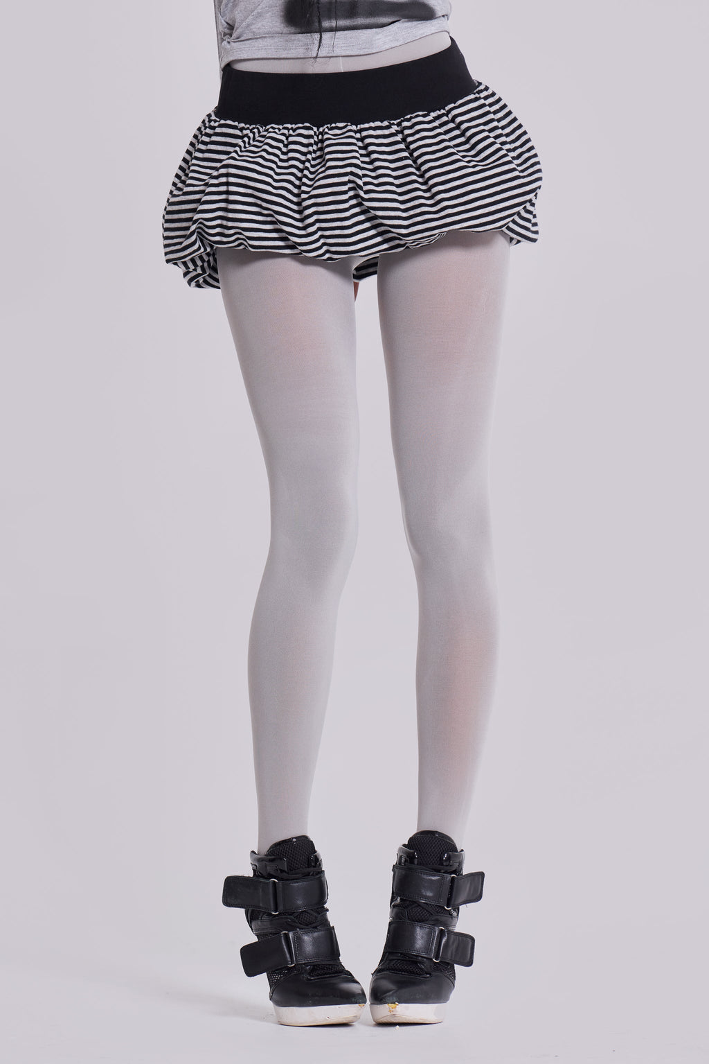 Minifalda Orla de rayas abullonada