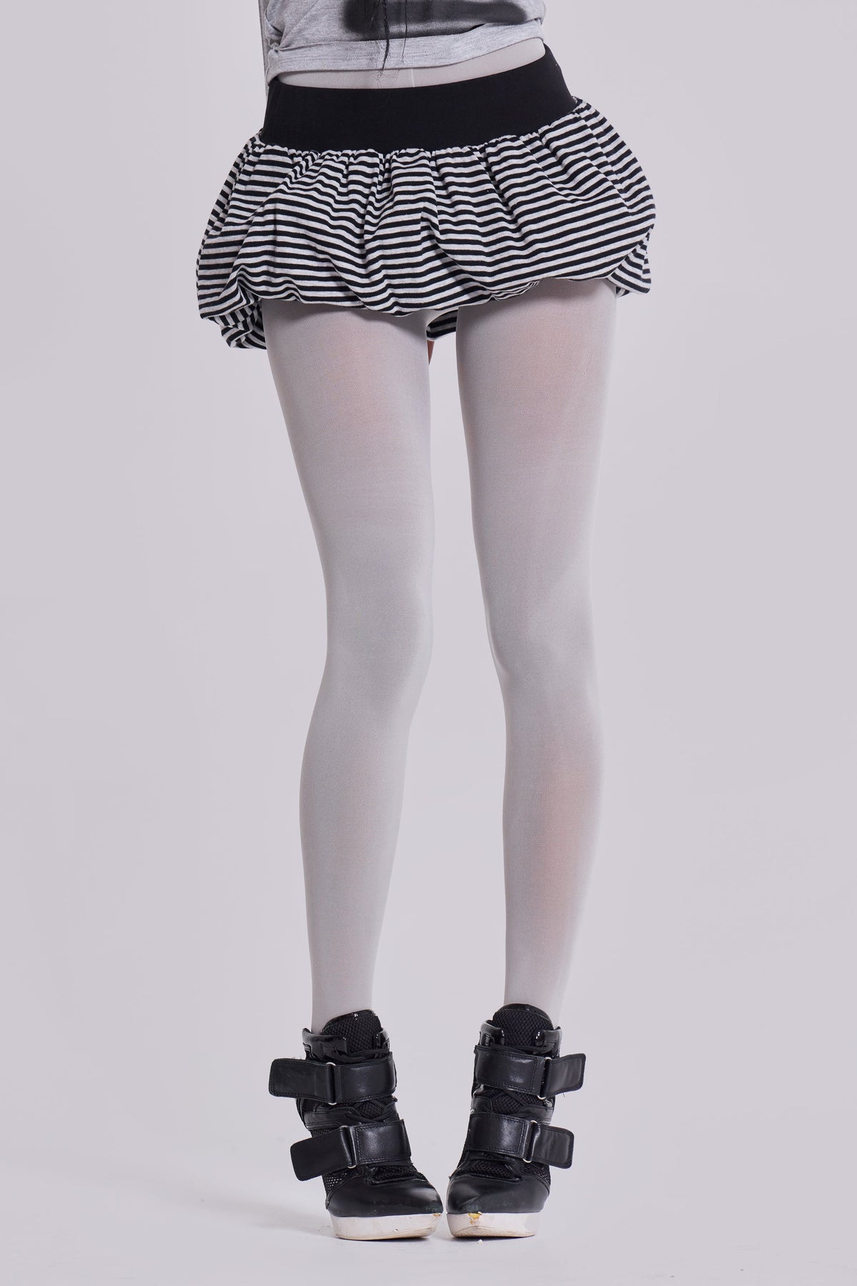 Minifalda Orla de rayas abullonada