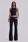Vaqueros bootcut Jet Drift con tachuelas negros