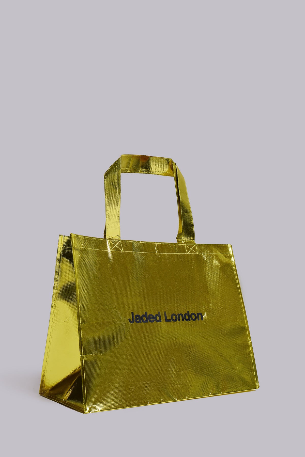 NY Gold Metallic Shopper Bag