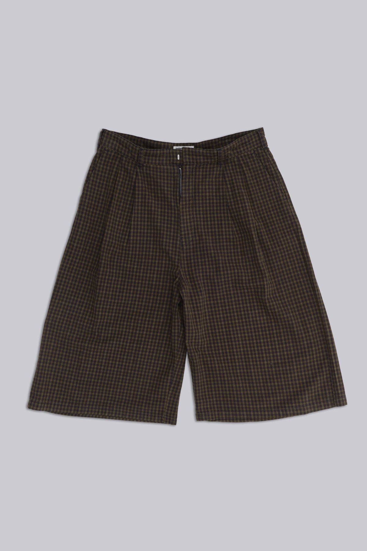 Shorts XL Goliath de cuadros marrones