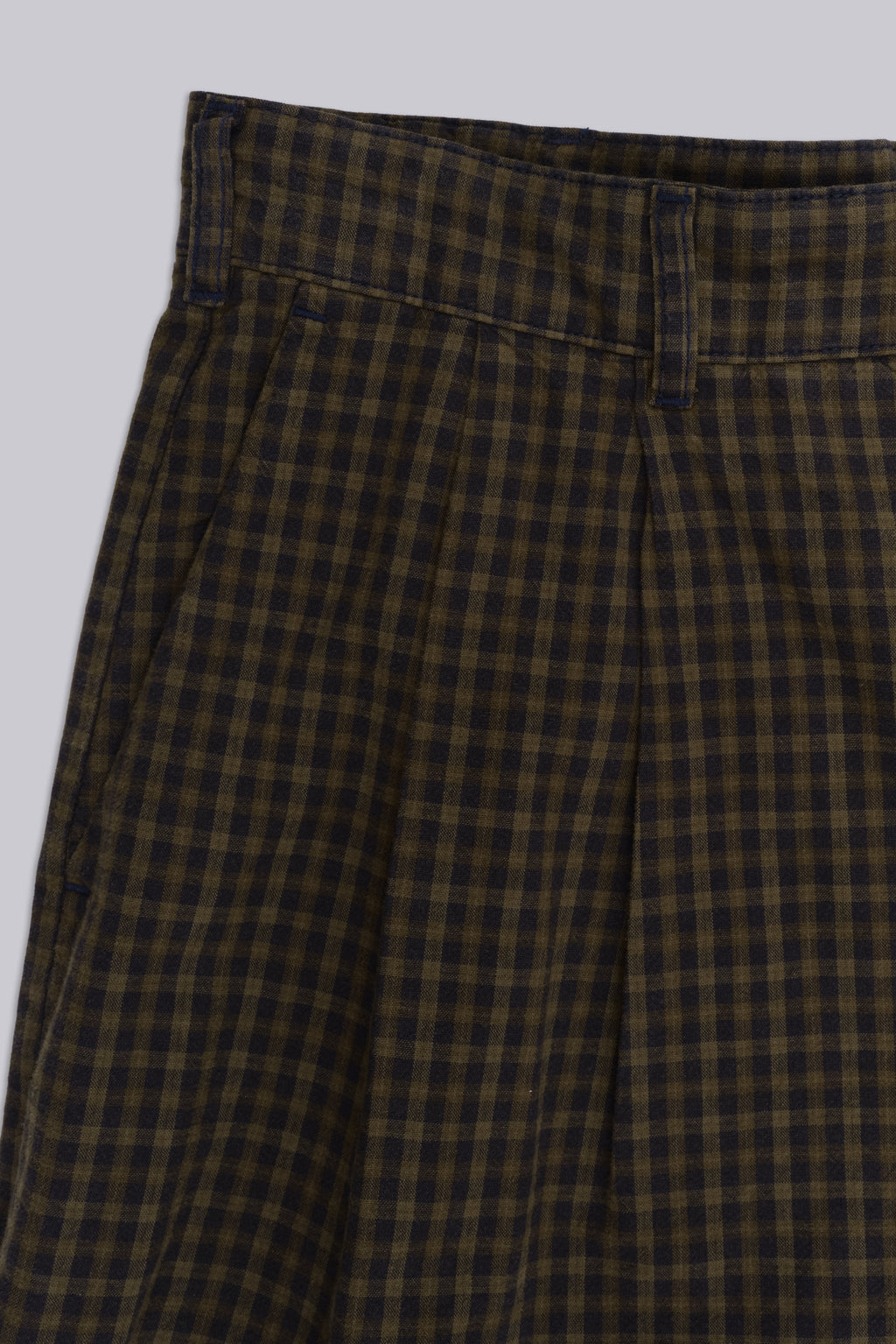 Shorts XL Goliath de cuadros marrones