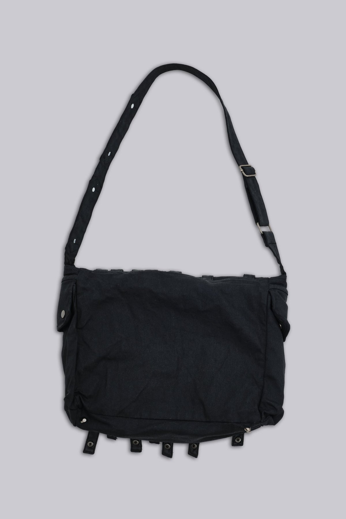 Drummer Coated Denim Satchel Bag