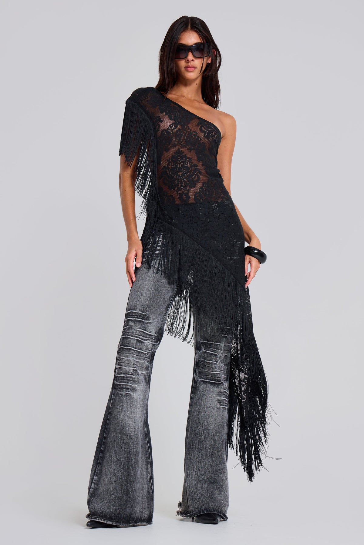 Vaqueros bootcut Drift negro lavado