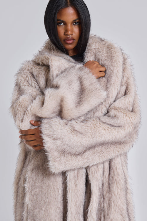 Abrigo Alaska de pelo sintético
