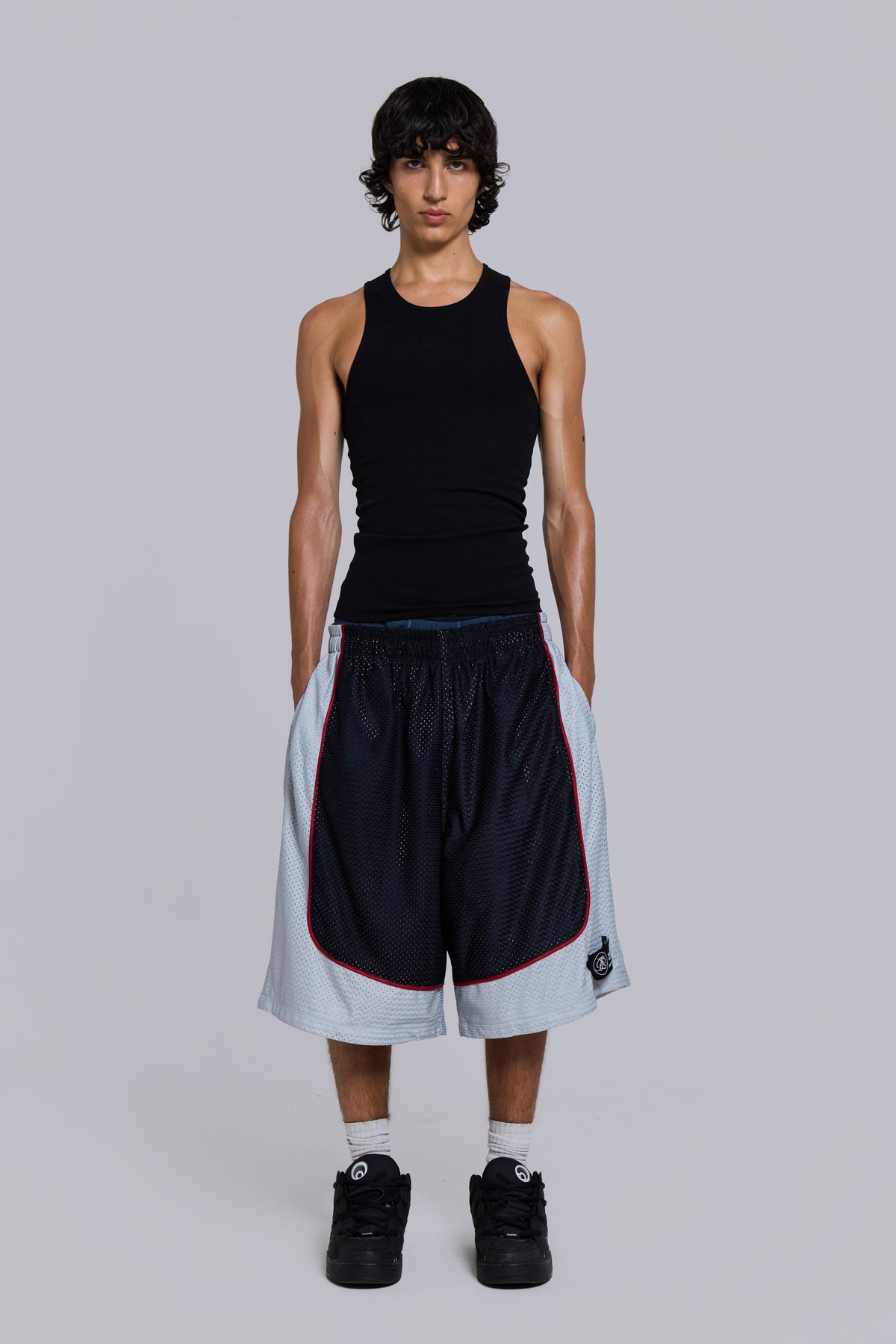 Shorts Court de rejilla de baloncesto negros