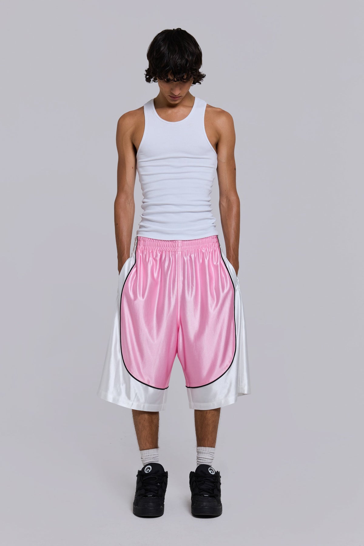 Shorts Court de baloncesto rosa