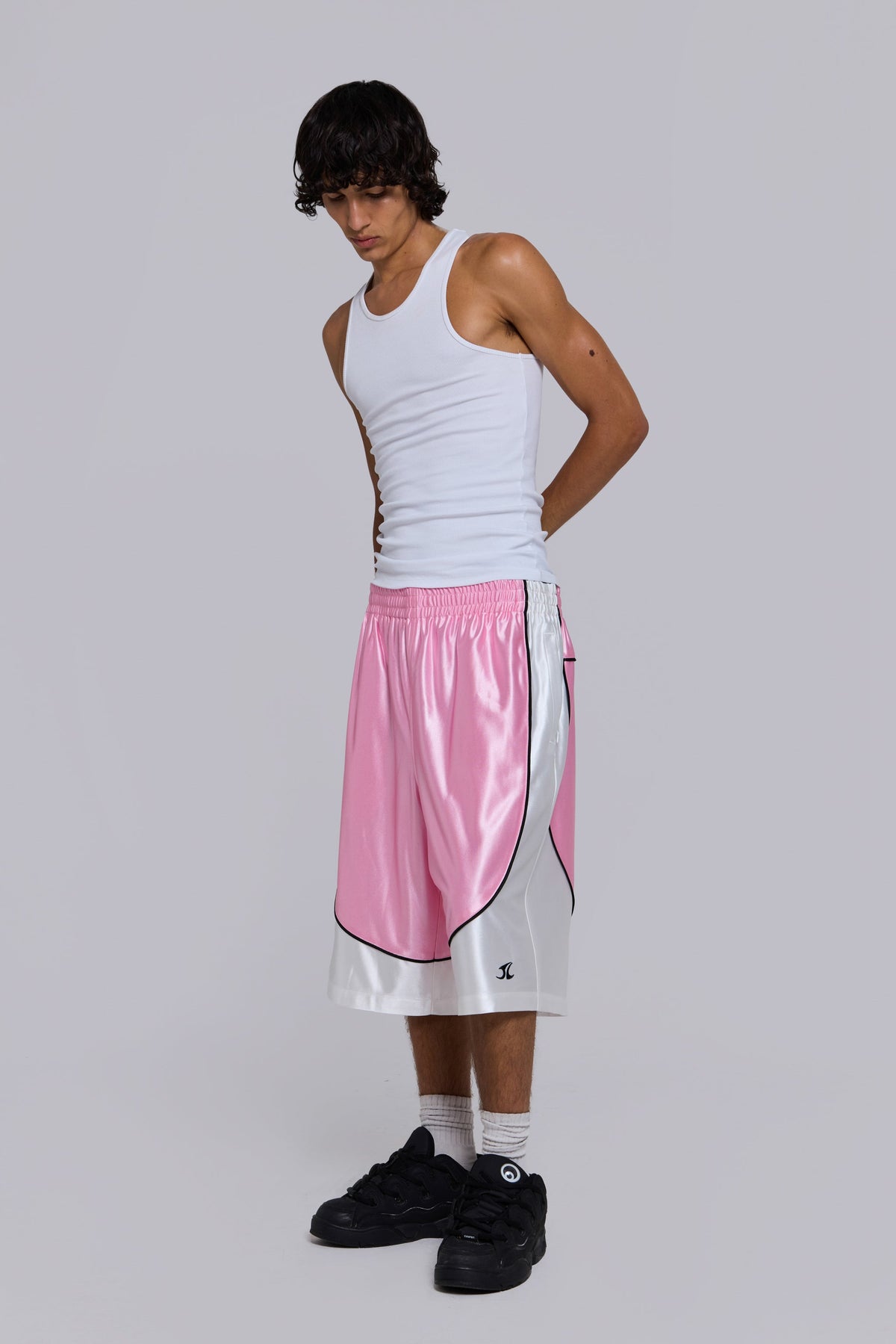 Shorts Court de baloncesto rosa