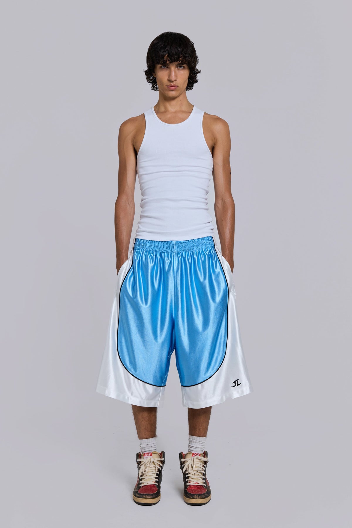Shorts Court de baloncesto azules