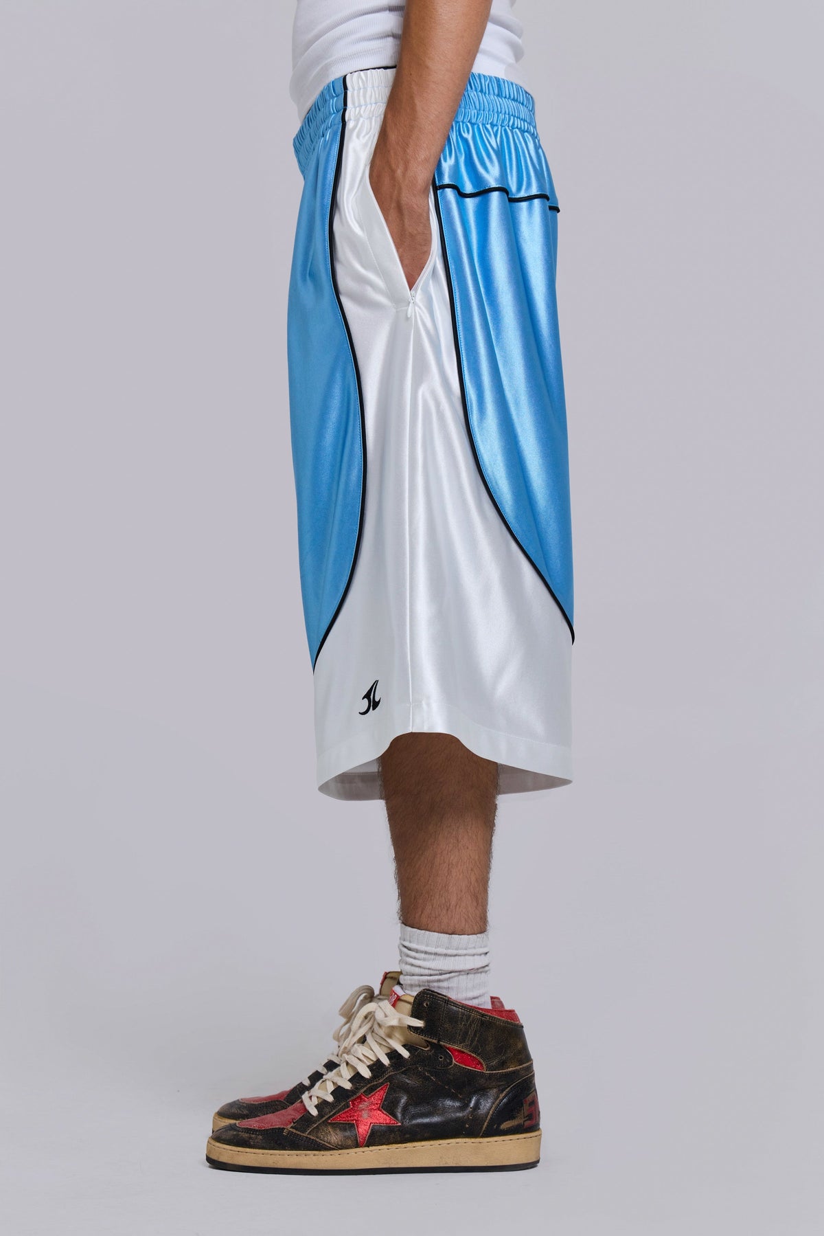 Shorts Court de baloncesto azules