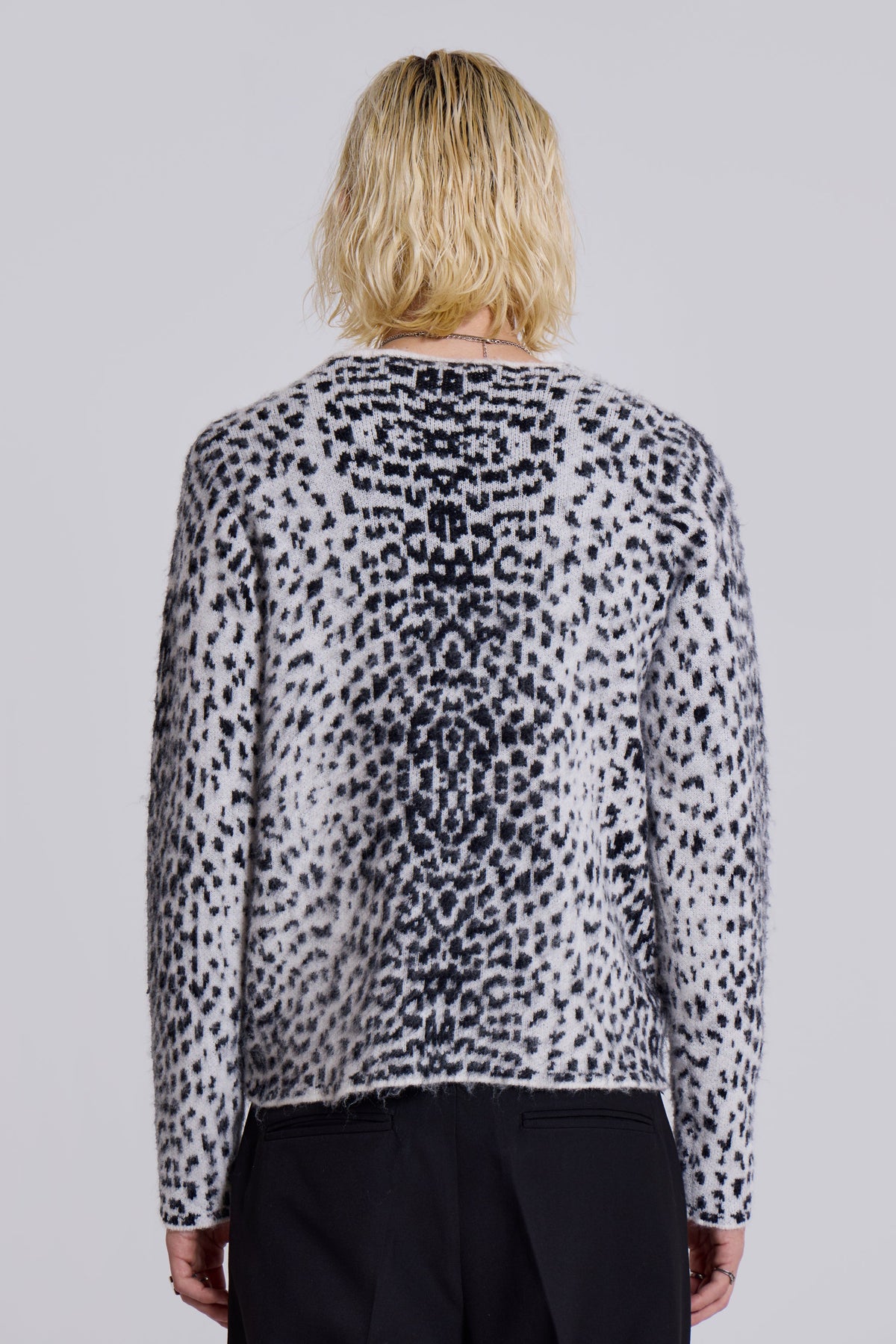Snow Leopard Chuck Cardigan