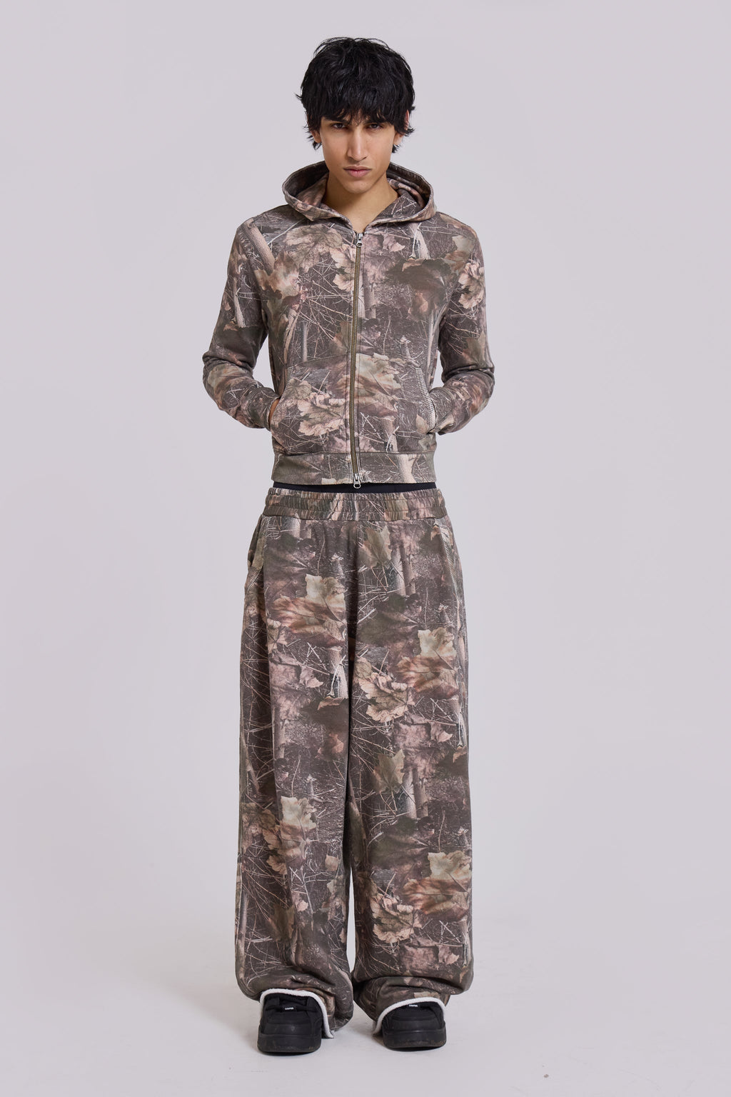 Sudadera con capucha Woodland Monster mini camuflaje