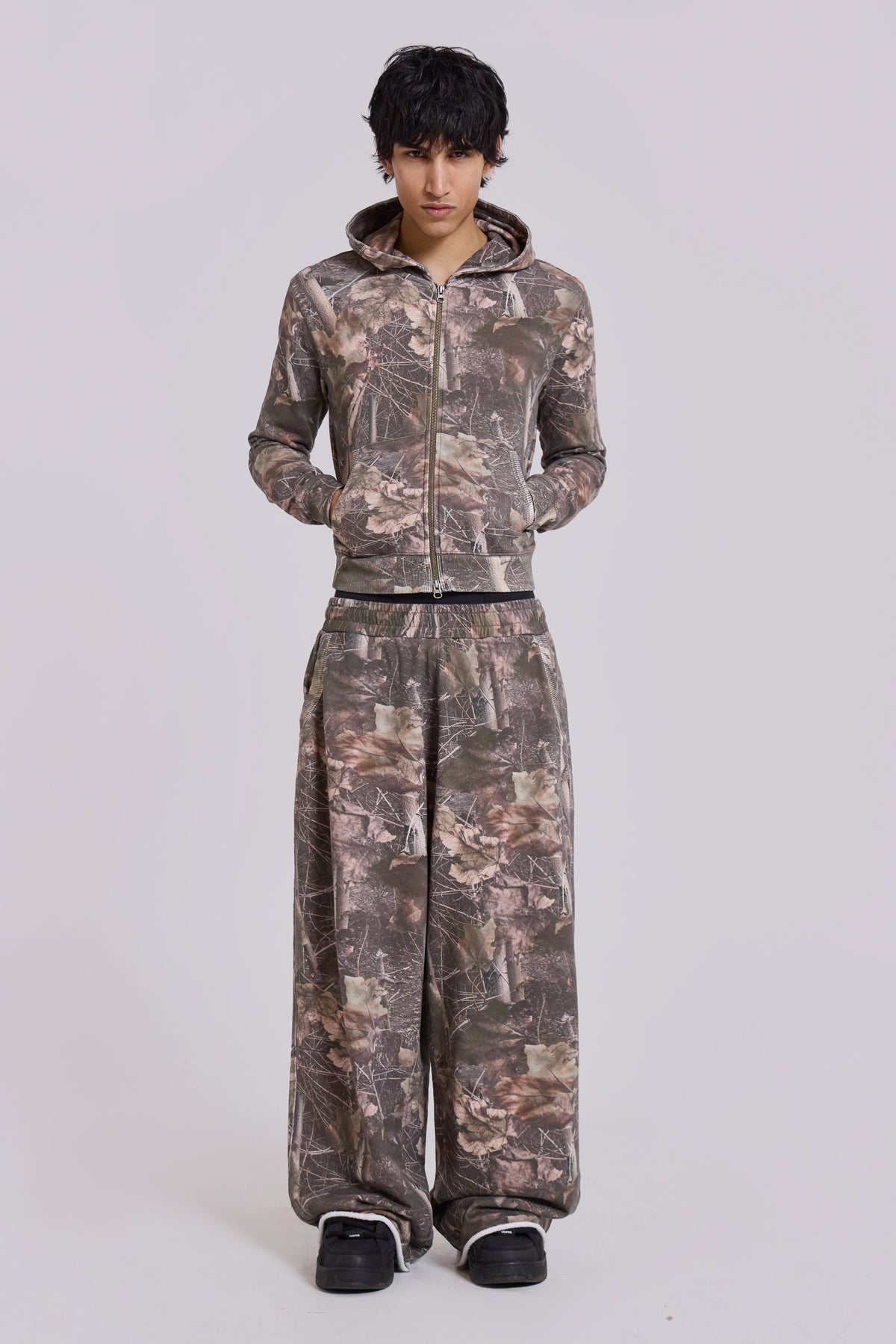 Sudadera con capucha Woodland Monster mini camuflaje