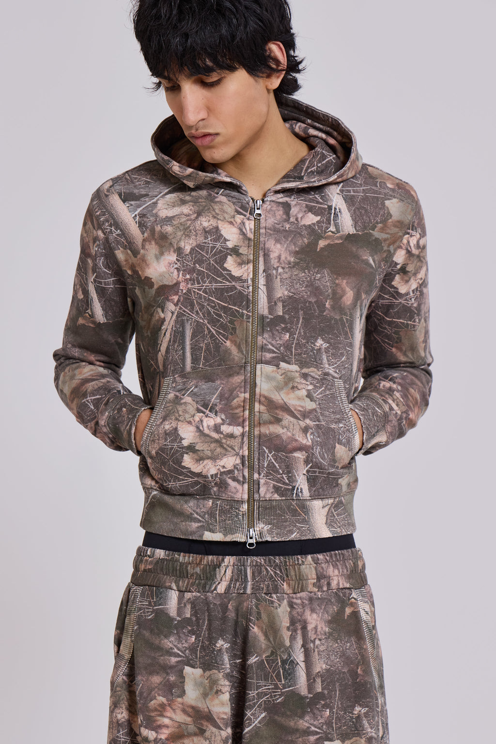Sudadera con capucha Woodland Monster mini camuflaje