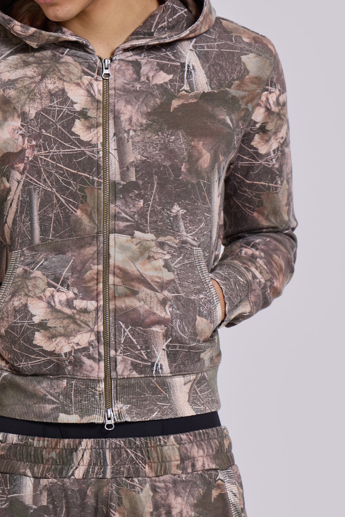 Sudadera con capucha Woodland Monster mini camuflaje