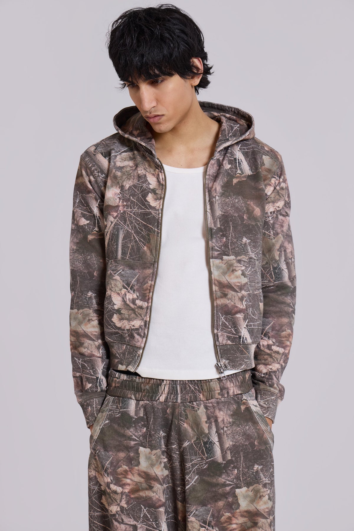Sudadera con capucha Woodland Monster mini camuflaje