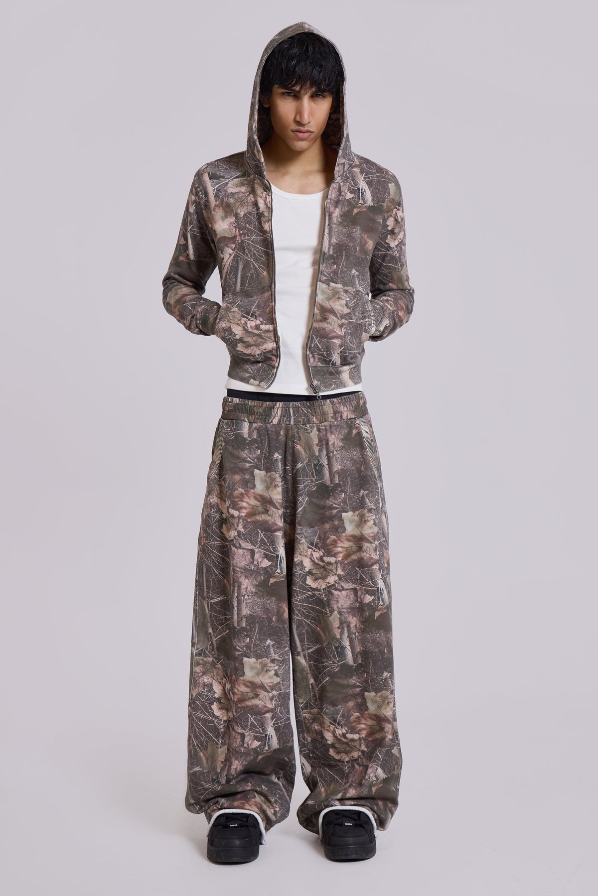 Sudadera con capucha Woodland Monster mini camuflaje