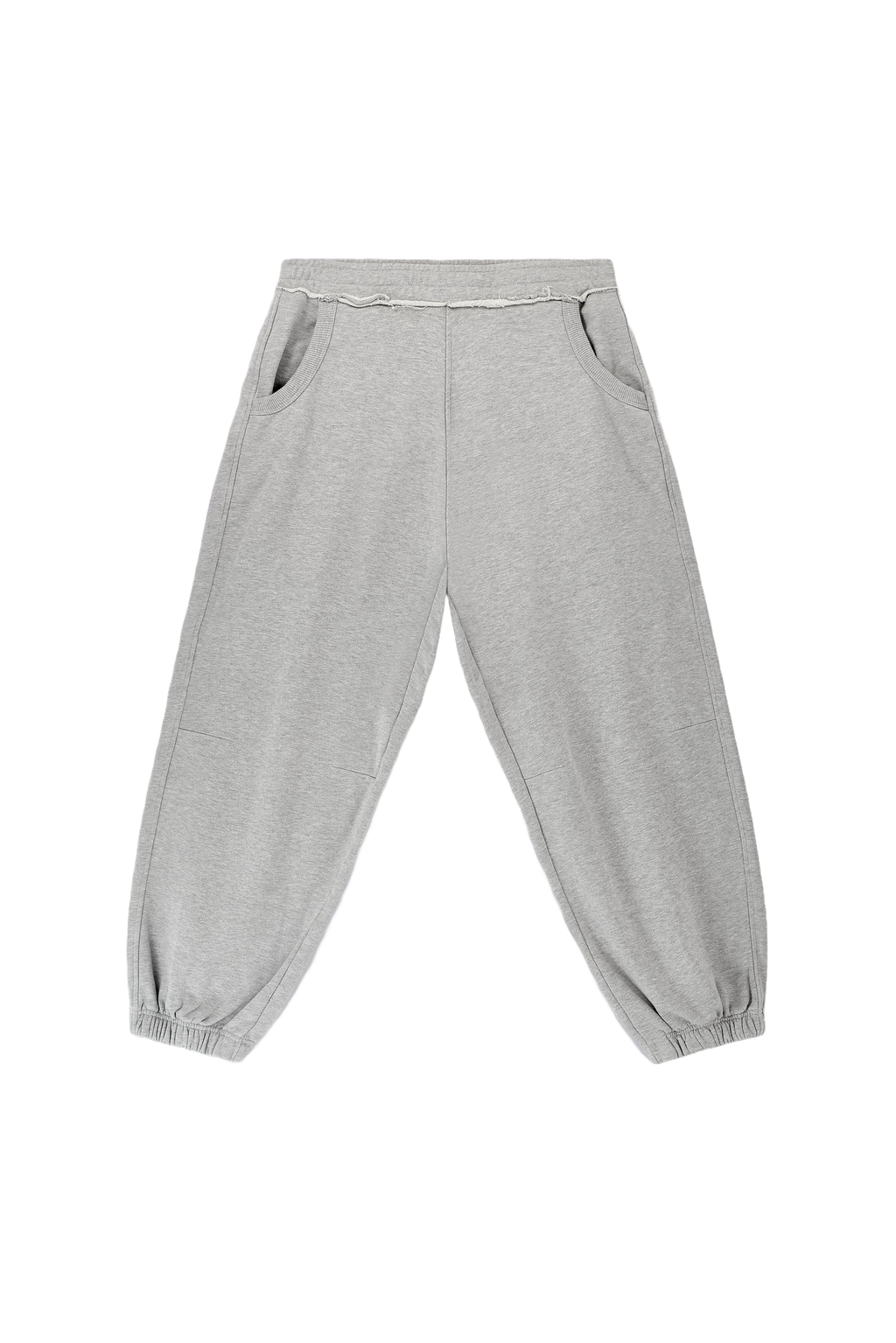 Grey Marl Cuffed Baggy Monster Joggers
