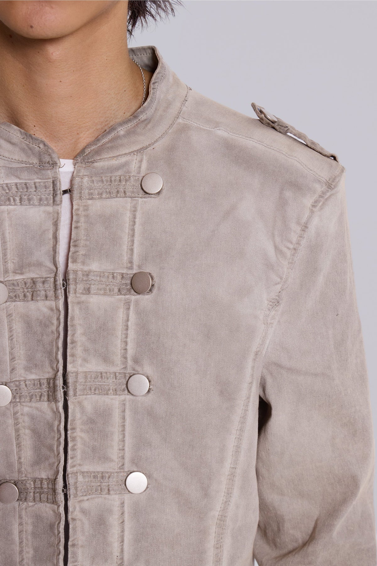 Rebel Military Jacket in Clay