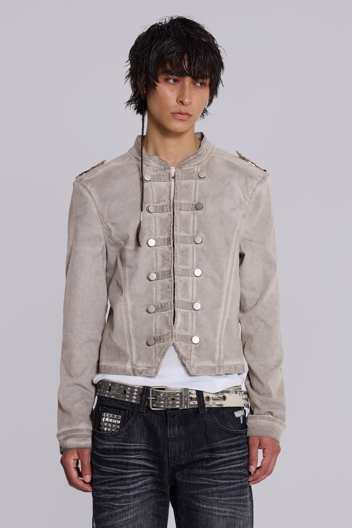 Rebel Military Jacket in Clay