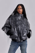 Mistra PU Leather Bomber Jacket