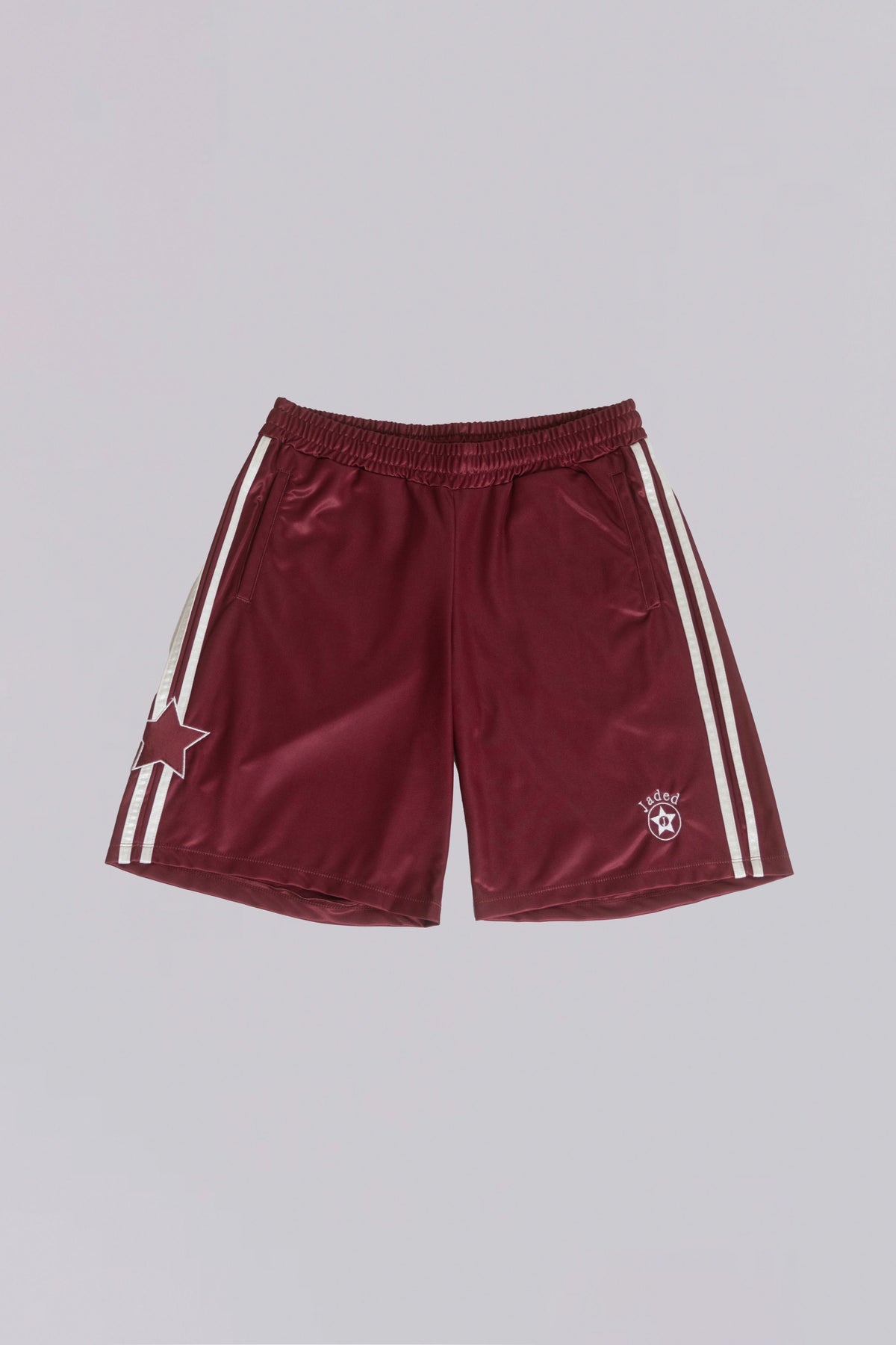 Shorts de fútbol Alyx largos burdeos
