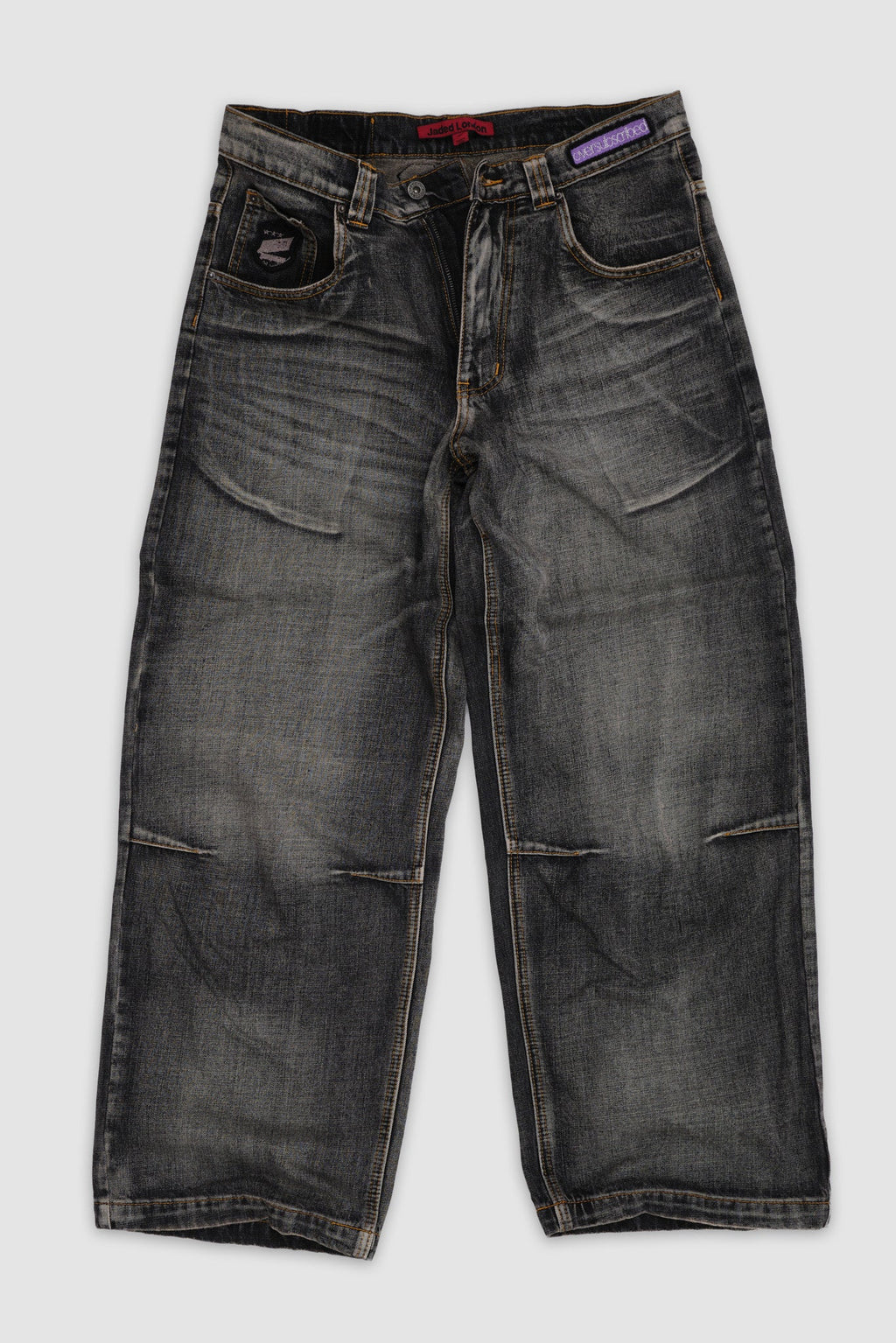 Multi Badge Grey Colossus Jeans