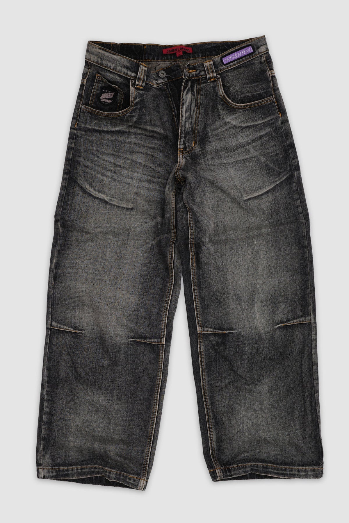 Multi Badge Grey Colossus Jeans