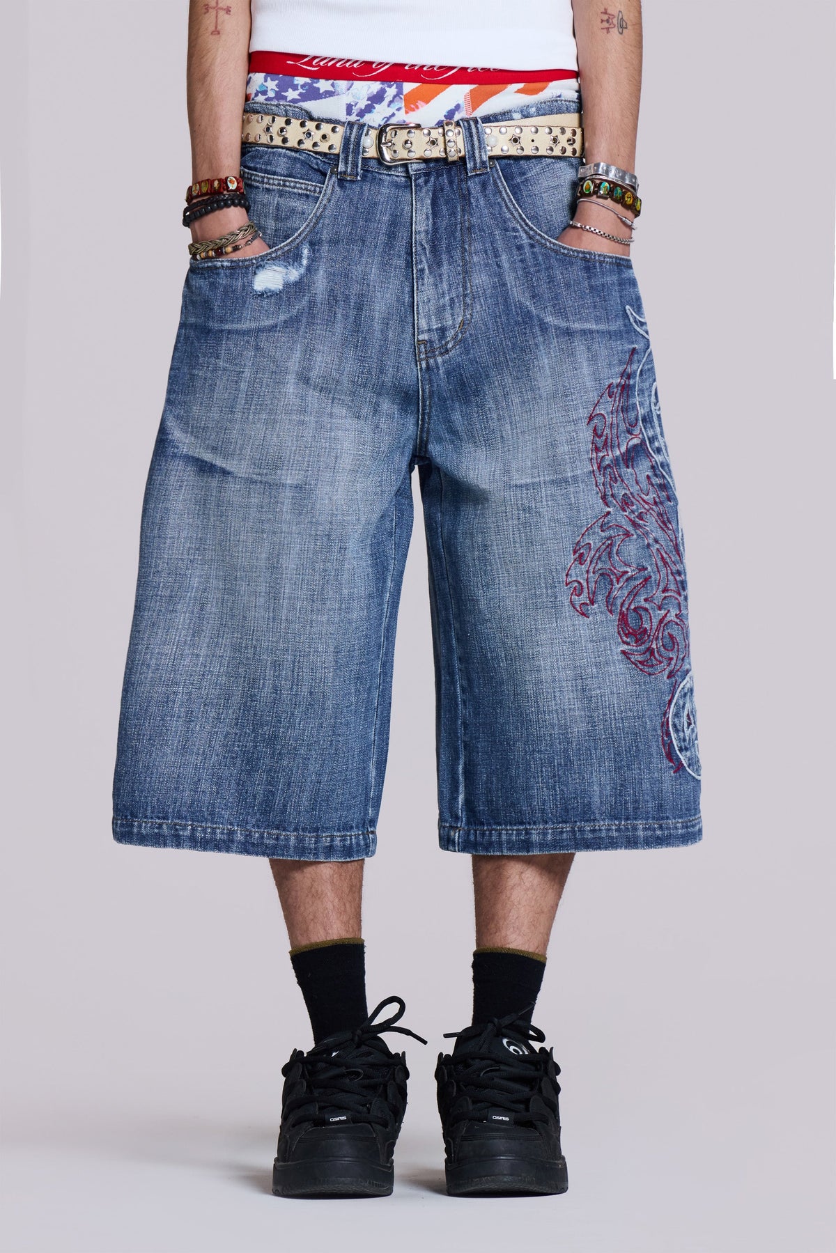 Bermudas vaqueras Tribal XL Colossus de capas