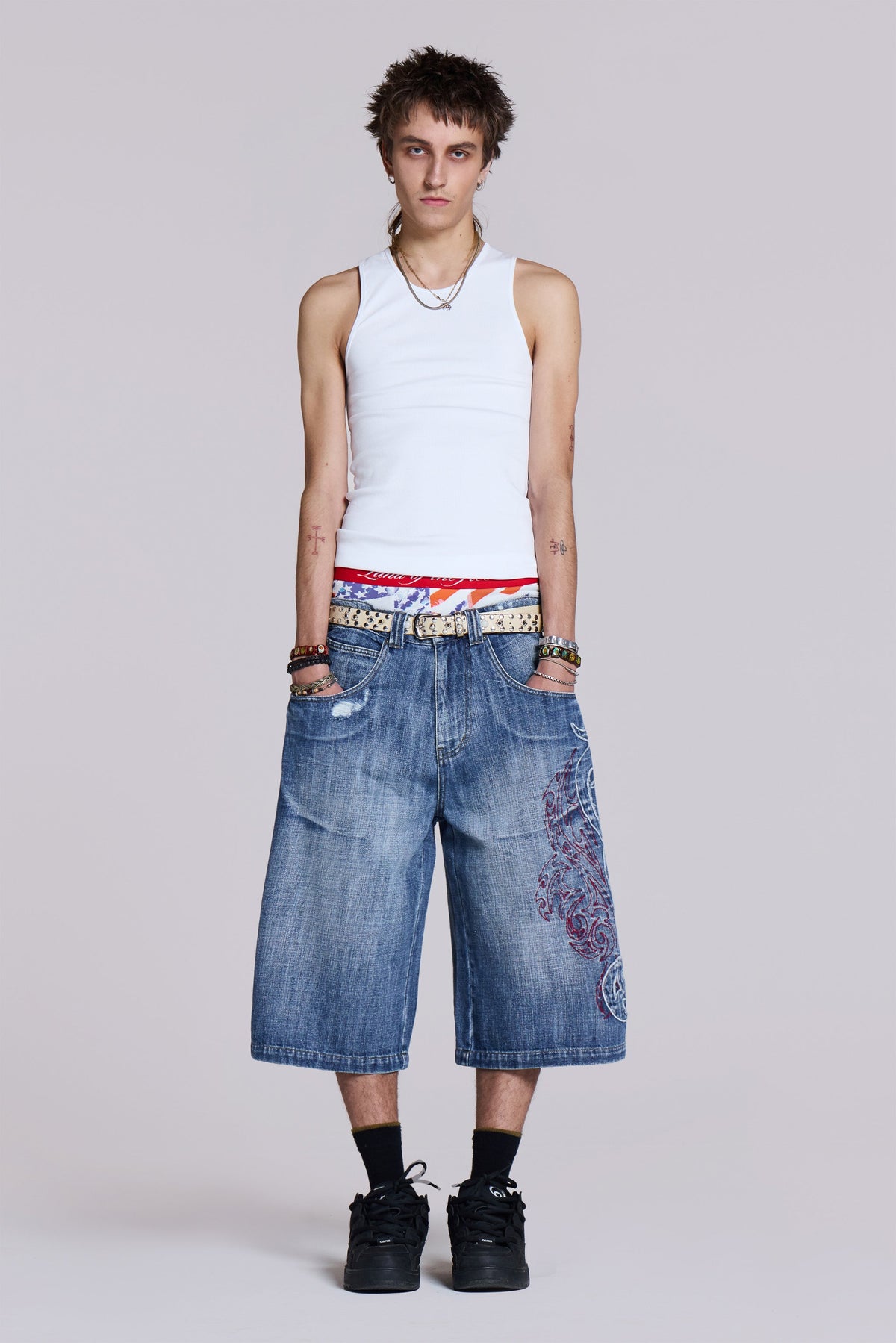 Bermudas vaqueras Tribal XL Colossus de capas
