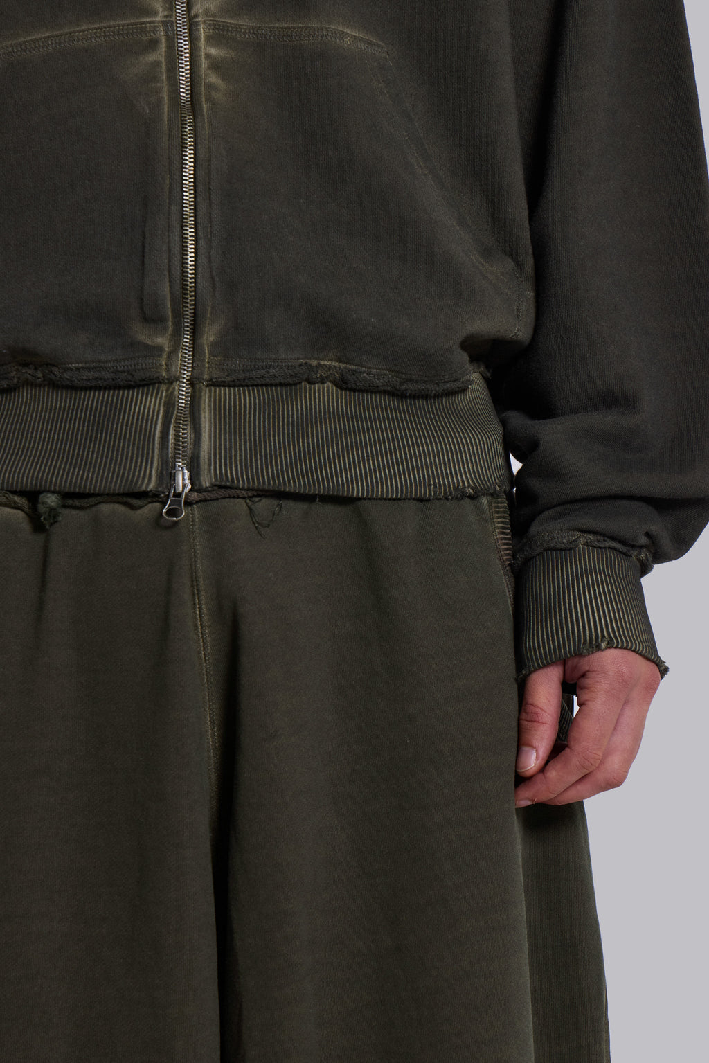 Khaki Oversized Monster Hoodie