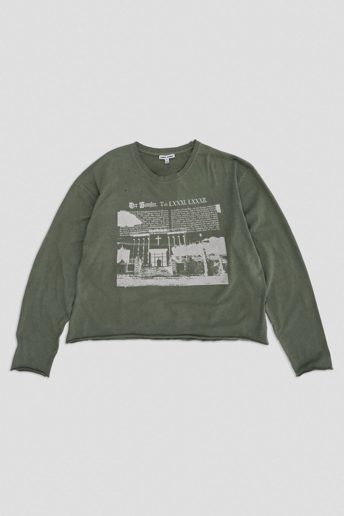 Scripture Cropped Long Sleeve Top