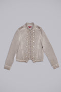 Rebel Military Jacket in Clay