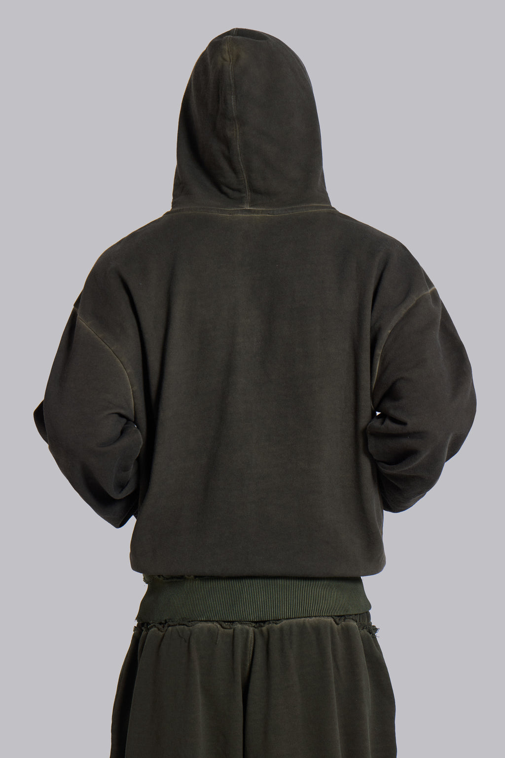 Khaki Oversized Monster Hoodie