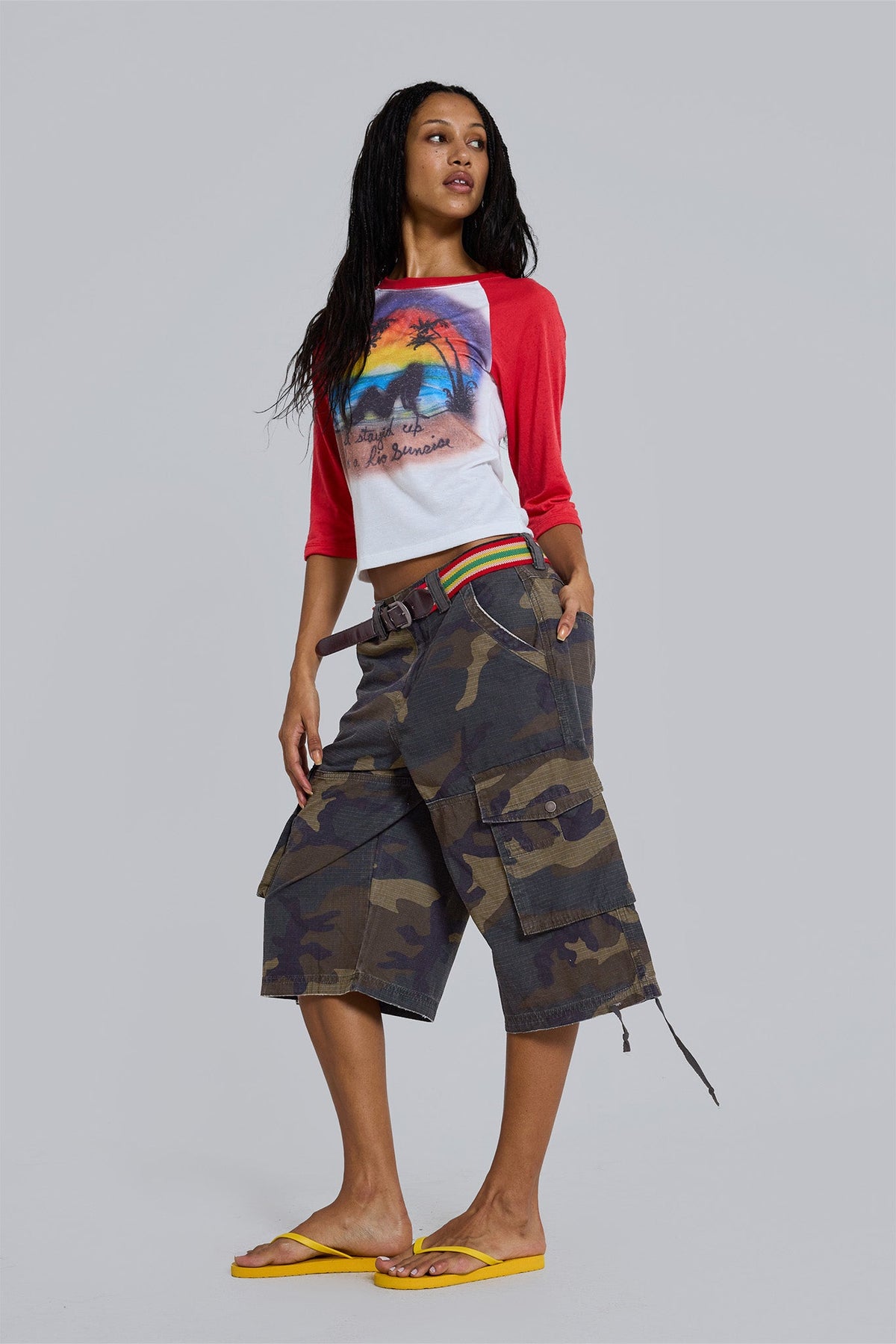 Shorts baggy Guerilla camuflaje
