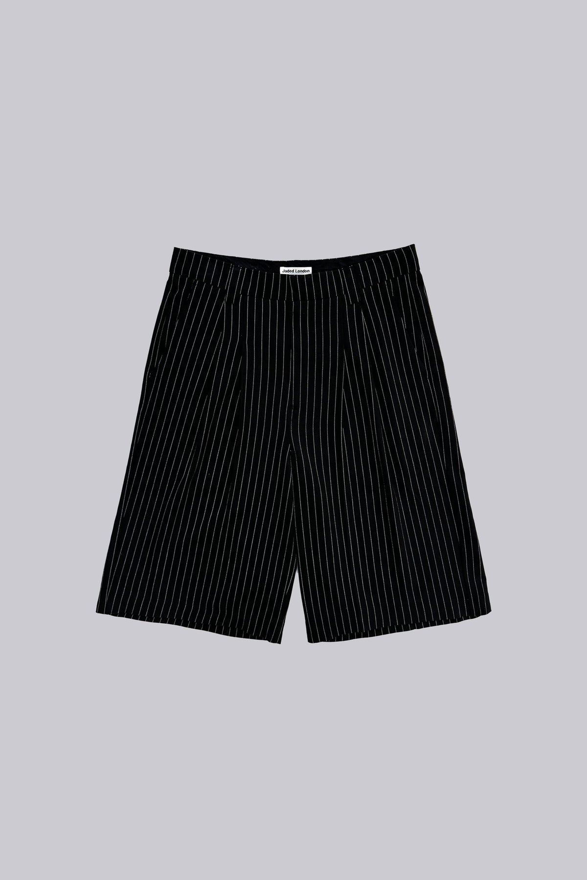 Shorts baggy Goliath de raya diplomática negros