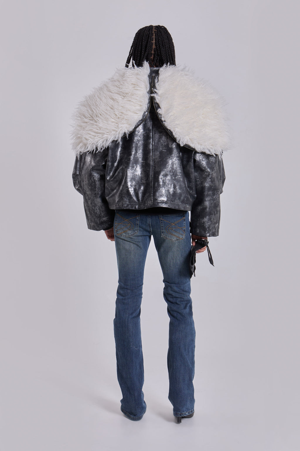 Mistra PU Leather Bomber Jacket