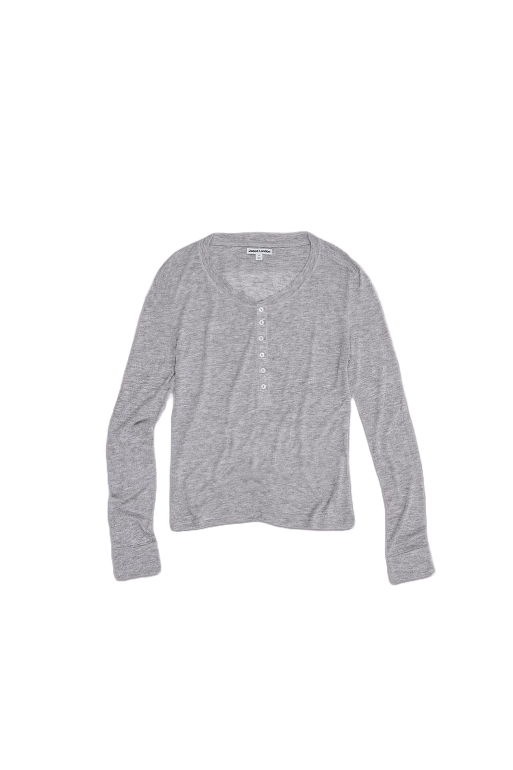 Grey Marl Haze Henley Top