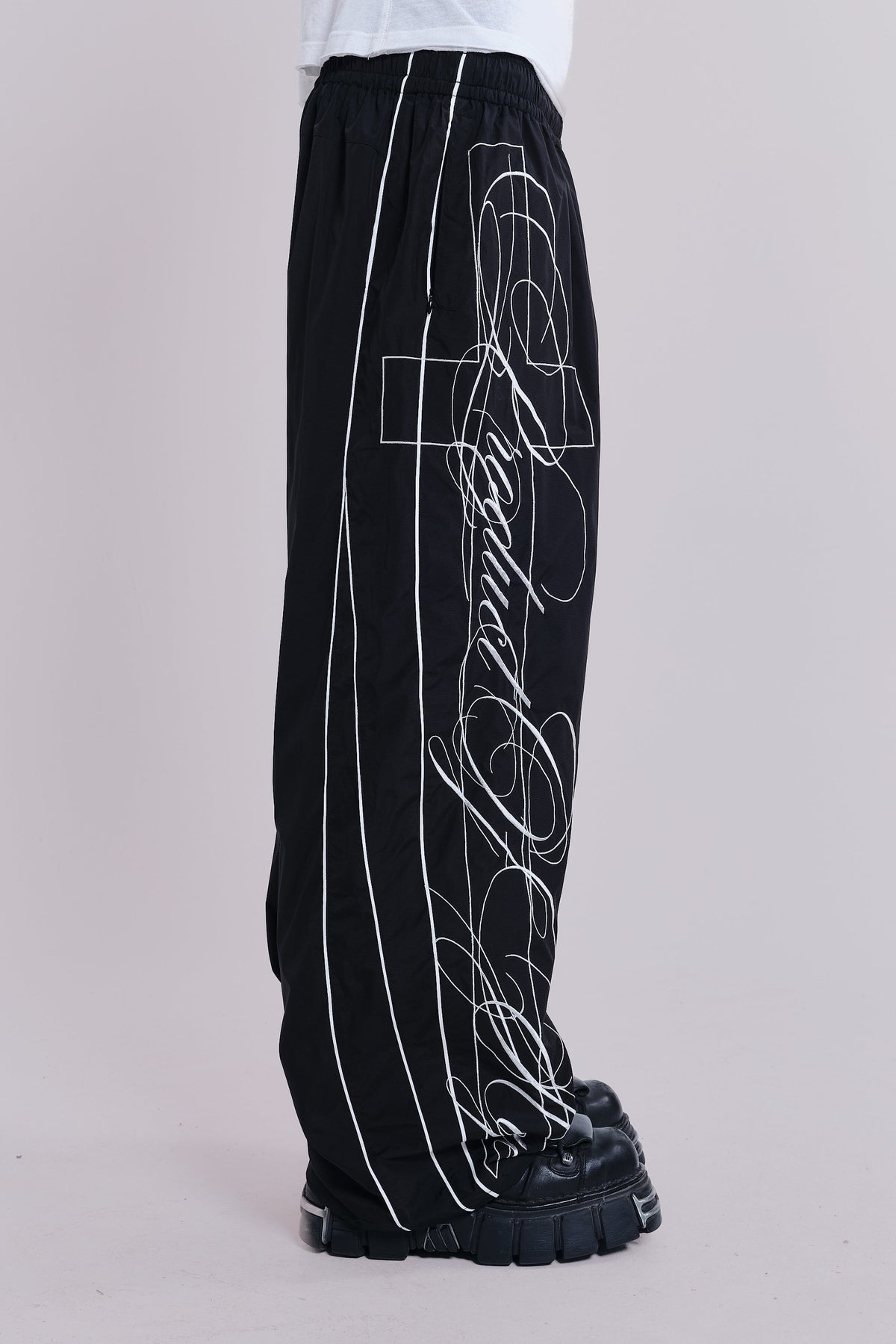 P.O.A. Black Vapor Tracksuit Bottoms