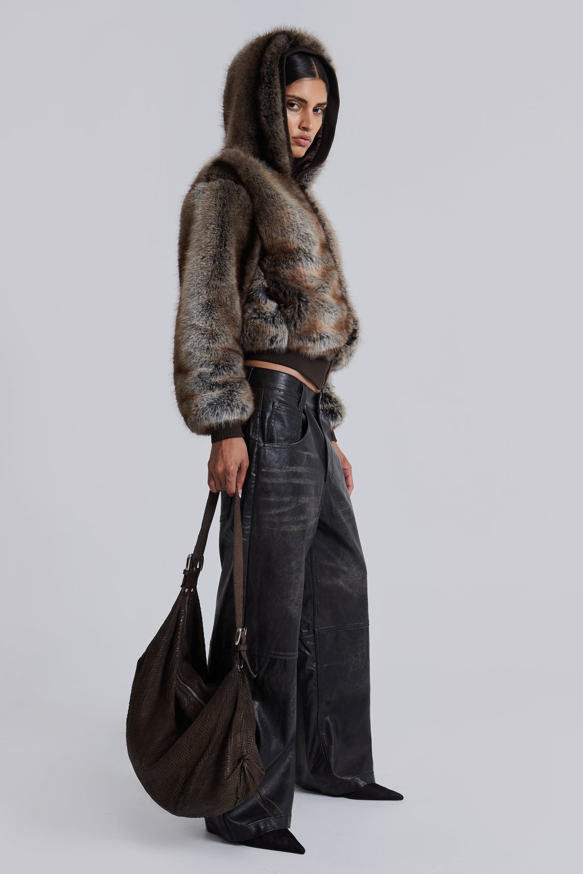 Chaqueta Bear de pelo sintético con capucha
