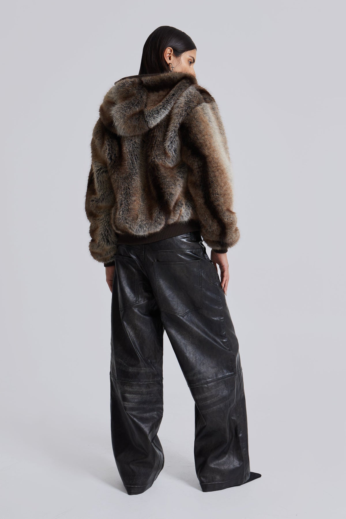 Chaqueta Bear de pelo sintético con capucha