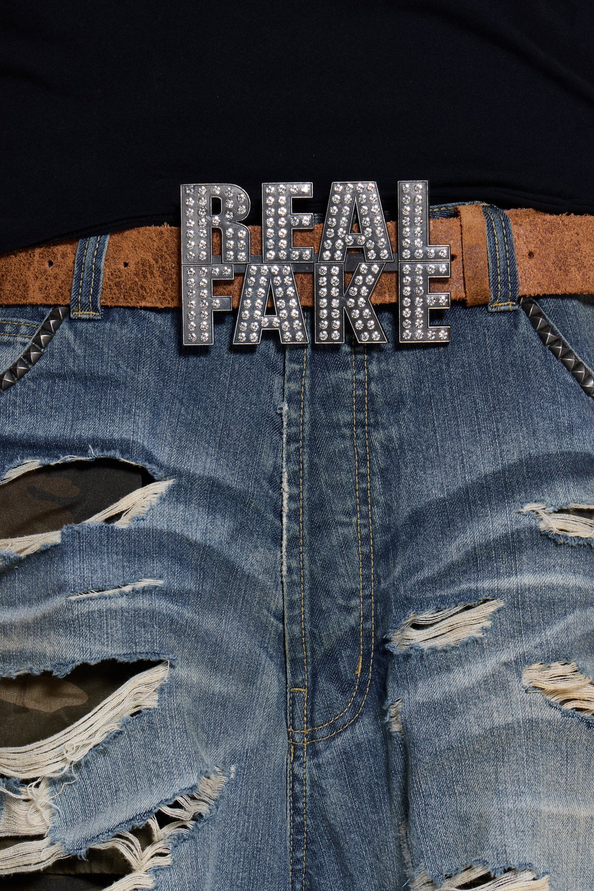 Two Face Studded Belt