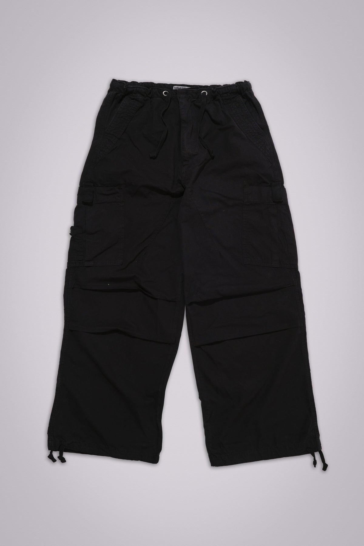 Black Parachute Cargo Pants