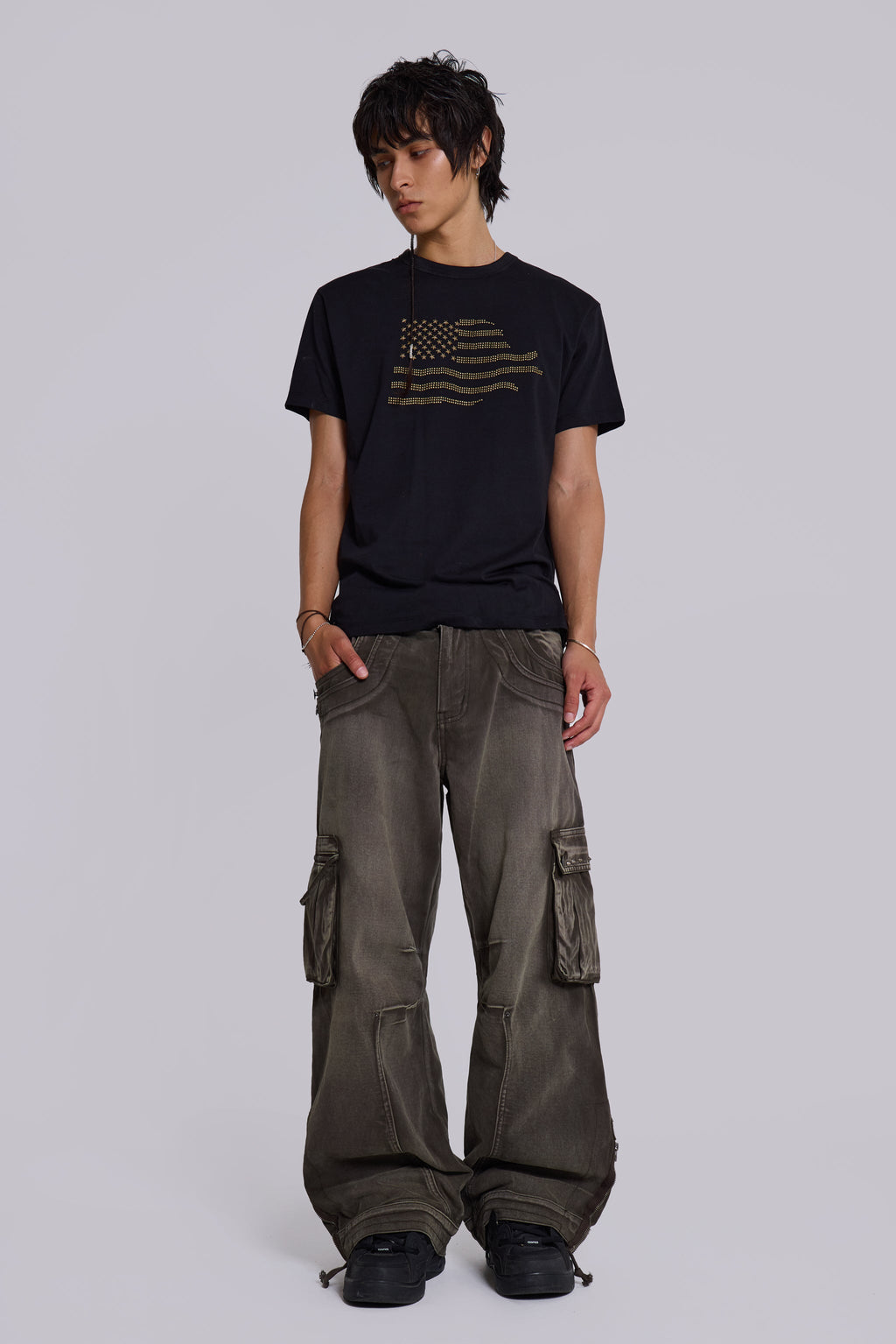 Faded Khaki Trooper Cargo Pants