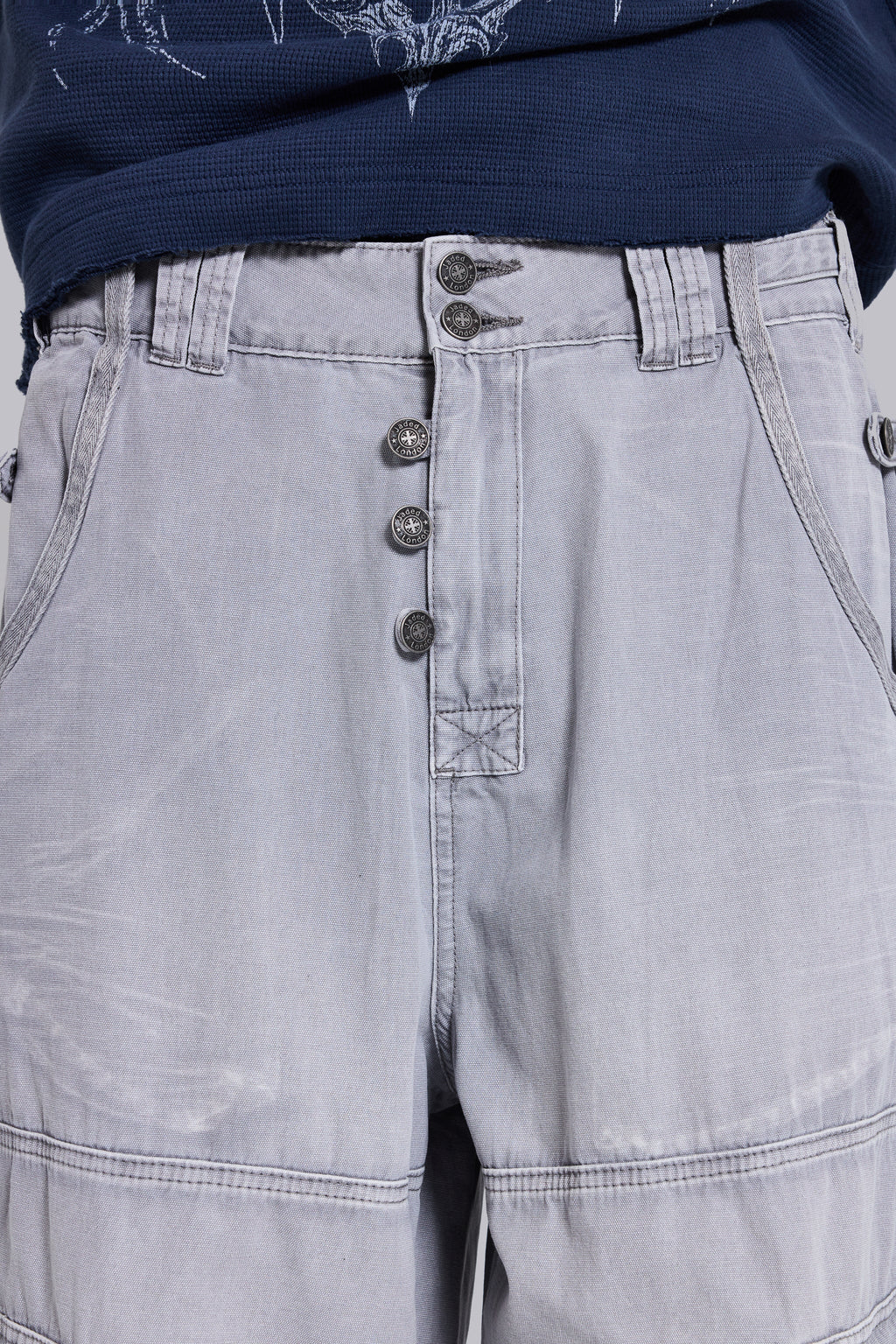 Washed Grey Decoy Cargos