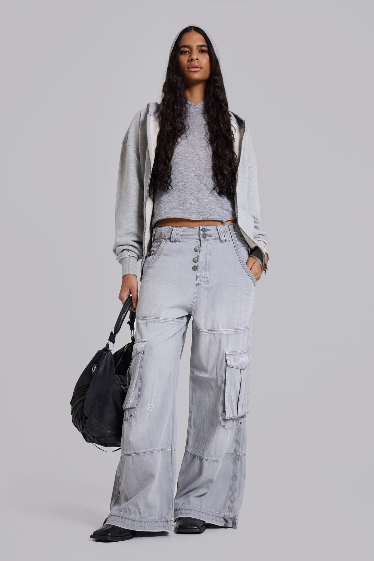 Pantalón cargo Decoy lavado gris
