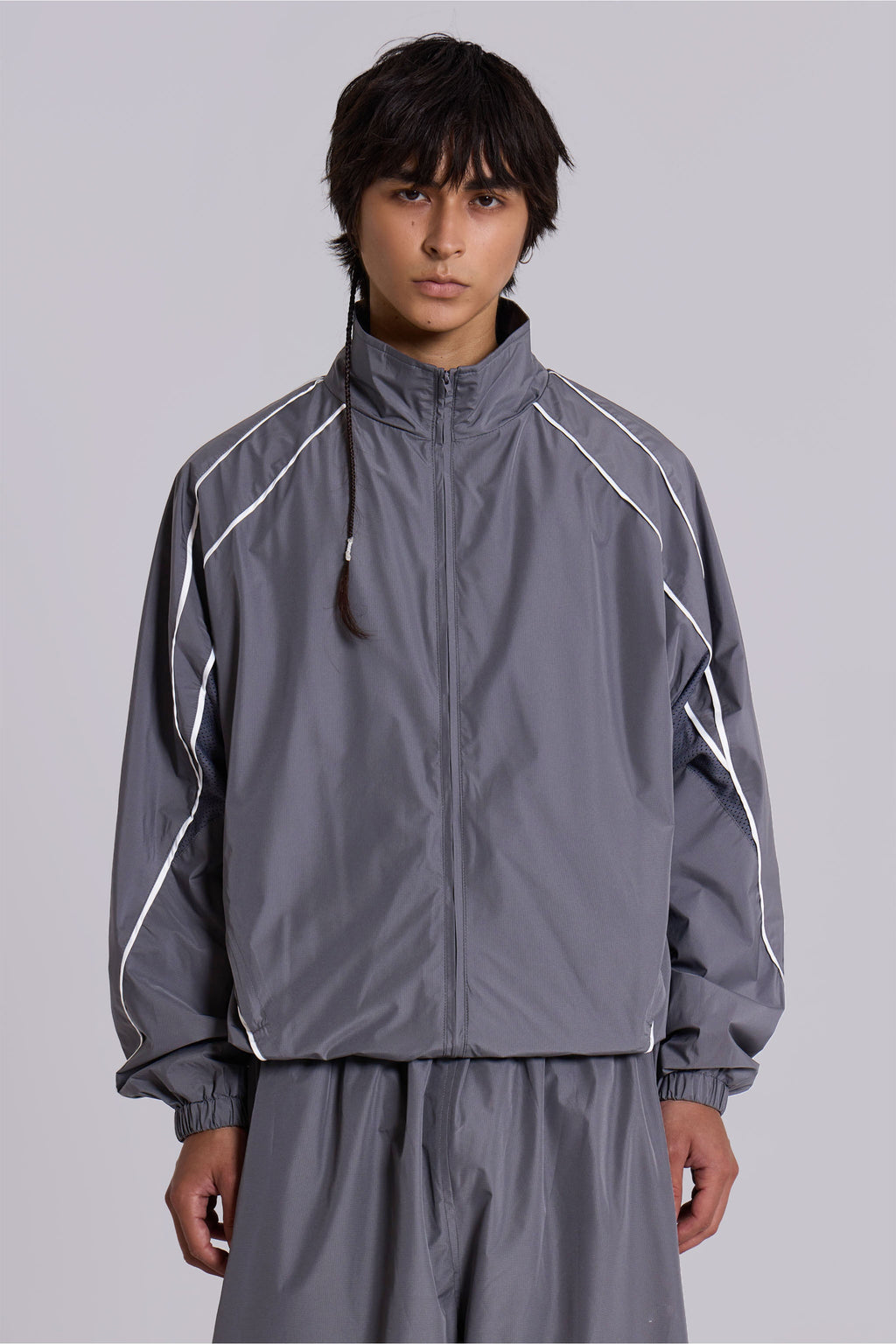 Grey Vapor Tracksuit Top